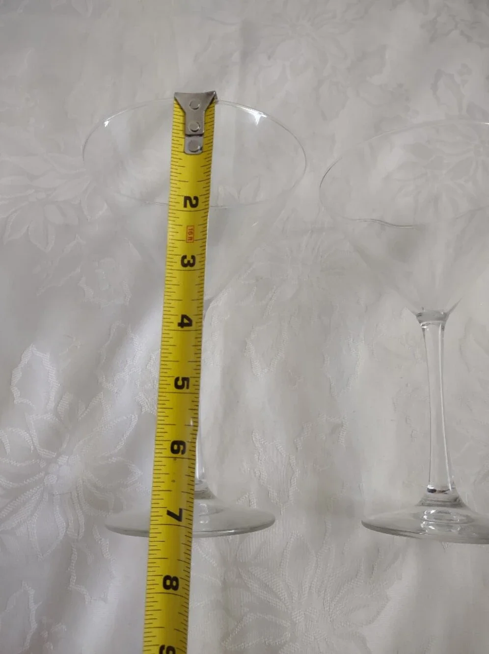 Oversize Martini Glasses Tall Stem